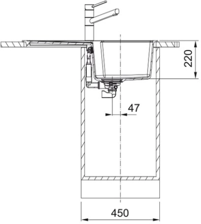 Мойка Franke UBG 611-78, бежевый