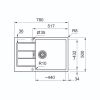 Мойка Franke S2D 611-78 XL/435, белый