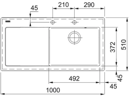 Мойка Franke MTK 611-100, графит