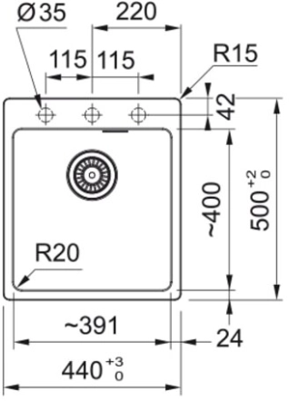 Мойка Franke MRG 610-39, черный