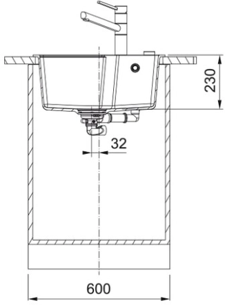 Мойка Franke UBG 610-56, черный