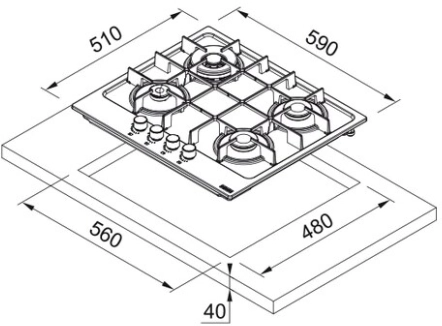 Варочная панель Franke FHMA 604 3G DC XS C