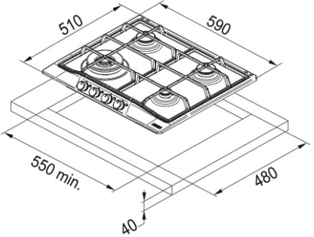 Варочная панель Franke FHTL 604 3G TC XS C