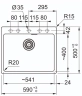 Мойка Franke MRG 610-54 FTL, сахара