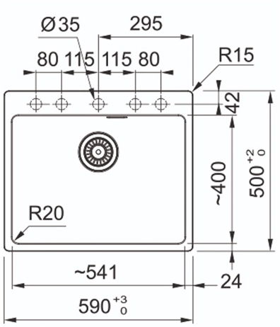 Мойка Franke MRG 610-54 FTL, сахара