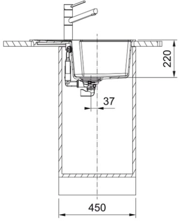 Мойка Franke UBG 611-62, бежевый