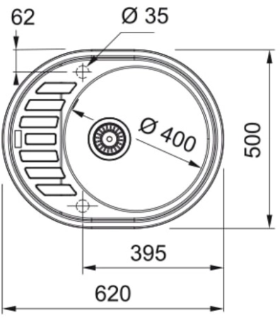 Мойка Franke ROG 611C, сахара