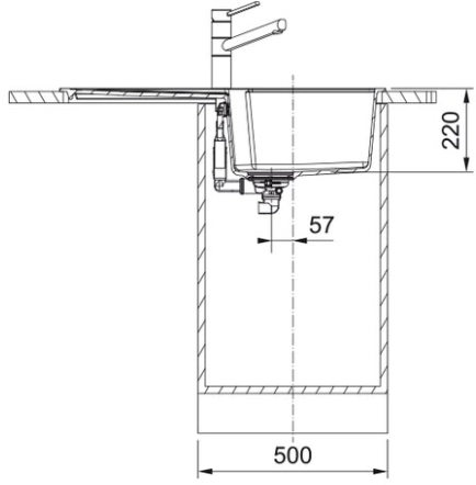 Мойка Franke UBG 611-86, сахара