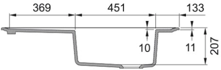 Мойка Franke ABK 611-100, оникс