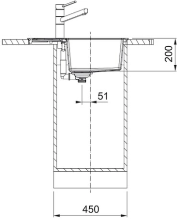 Мойка Franke S2D 611-62/500, оникс