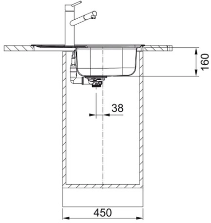 Мойка Franke SKL 611-63, нержавеющая сталь декор