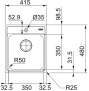 Мойка Franke BCX 610-42 TL