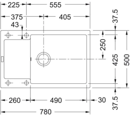 Мойка Franke MRG 611D, серый