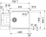 Мойка Franke UBG 611-78L, сахара