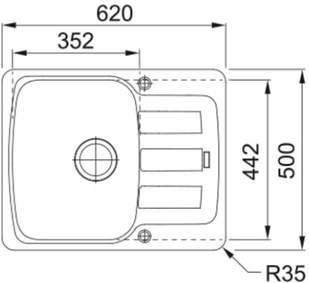 Мойка Franke AZG 611-62, сахара