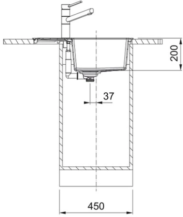 Мойка Franke S2D 611-62/435, оникс