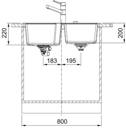 Мойка Franke UBG 620-78, сахара