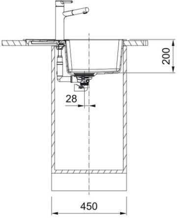 Мойка Franke CNG 611/211-62, черный