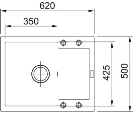 Мойка Franke MRG 611-62, серый камень