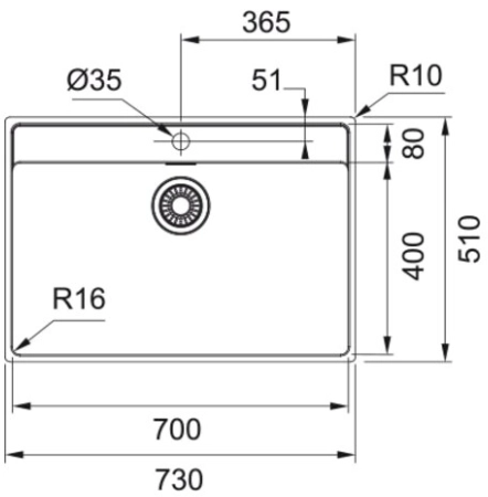 Мойка Franke MRX 210-70 TL