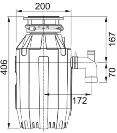 Измельчитель пищевых отходов Franke TE-125