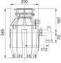 Измельчитель пищевых отходов Franke TE-50