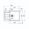 Мойка Franke S2D 611-78 XL/435, серый