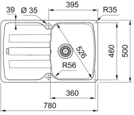 Мойка Franke AZG 611-78, белый