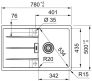 Мойка Franke CNG 611/211-78, черный