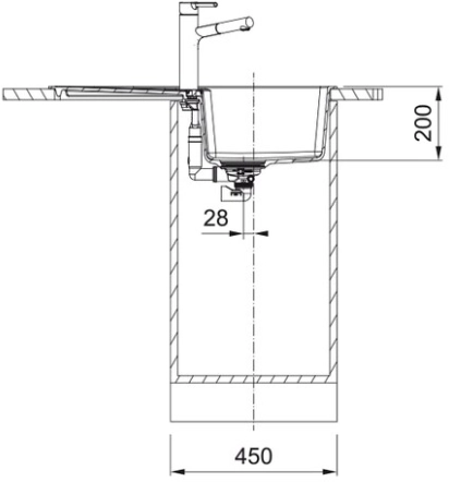 Мойка Franke CNG 611/211-78, черный