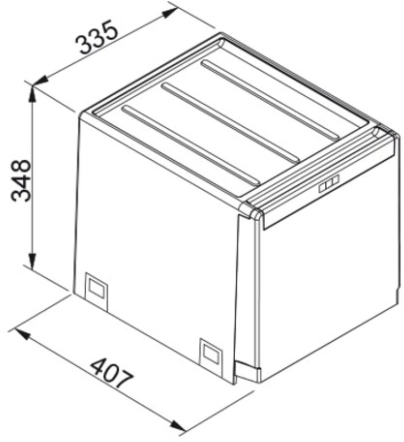 Сортер Franke Cube 40, автоматическое открывание