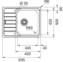 Мойка Franke SKX 611-63, нержавеющая сталь