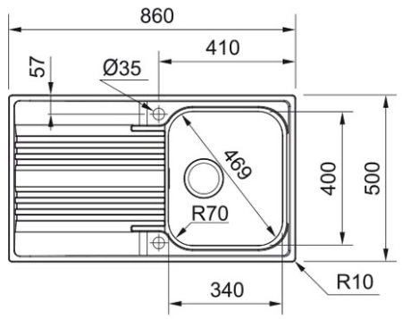 Мойка Franke SRX 611-86