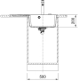 Мойка Franke CNG 611/211-78 TL, чаша справа, черный