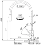 Смеситель Franke Eos Neo с выдвижным шлангом
