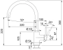 Смеситель Franke Lina XL, оникс