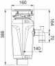 Измельчитель пищевых отходов Franke SLIM 75