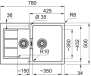 Мойка Franke S2D 651-78, оникс